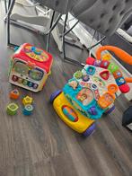 VTECH speelgoed. Kubus en loopkar, Ophalen, Zo goed als nieuw