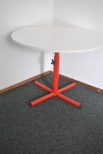 Tafel, in hoogte verstelbaar, diameter 90 cm, Huis en Inrichting, Tafels | Eettafels, Ophalen, Gebruikt, 50 tot 100 cm, Rond