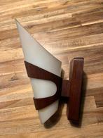 Vintage Scandinavische teak wandlamp in de stijl Louis Kalff, Huis en Inrichting, Ophalen of Verzenden