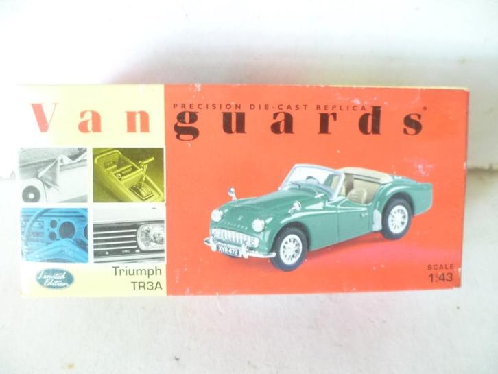 Vanguards VA04701 Apple Green Triumph TR 3 A 1:43 modelauto, Hobby en Vrije tijd, Modelauto's | 1:43, Nieuw, Auto, Vanguards, Ophalen of Verzenden