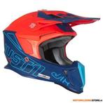 Just1 J18 Vertigo Crosshelm, Blauw-Wit-FluoOranje, Motoren, Ophalen of Verzenden, Nieuw met kaartje