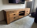 Televisiekast nieuw gemaakt van oud eikenhout., Ophalen, Minder dan 50 cm, Modern maar gemaakt van oud eiken, Eikenhout