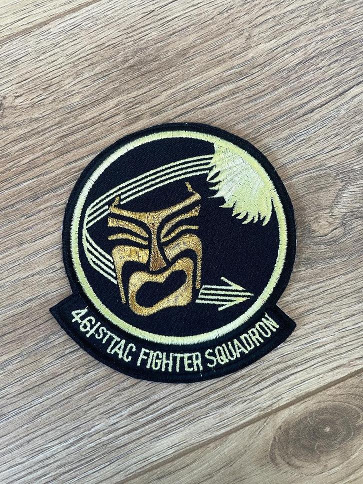 Patch 461st TFS USAF, Verzamelen, Luchtvaart en Vliegtuigspotten, Zo goed als nieuw, Patch, Badge of Embleem, Ophalen of Verzenden