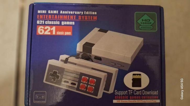 T.KA HAGELNIEUWE MINI NES CONSOLE MET 621 GAMES HDMI+SAVECAR, Spelcomputers en Games, Spelcomputers | Nintendo NES, Nieuw, Met 2 controllers