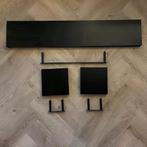 Set blinde zwarte wandplanken, Huis en Inrichting, Ophalen, Gebruikt