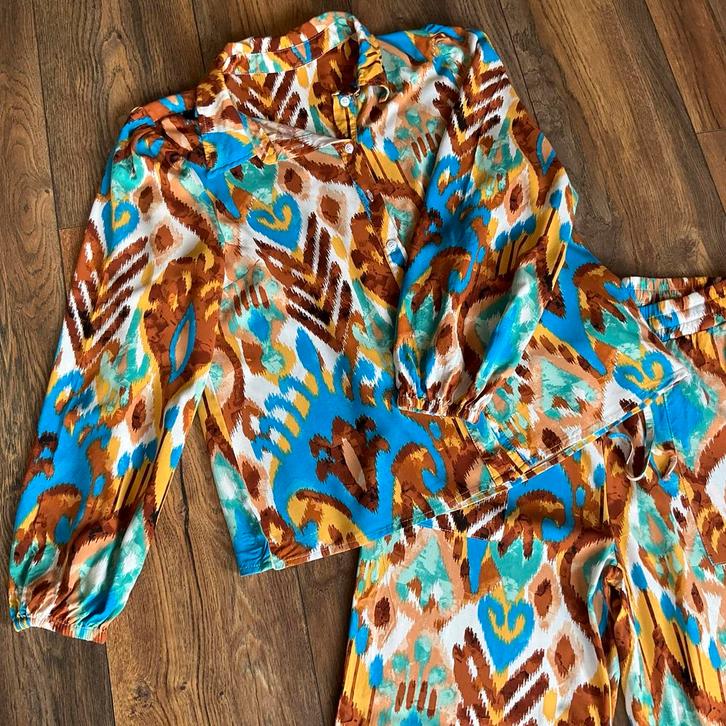 Nieuw. Wide fit broek en blouse, Tramontana, co-ord, maat M, Kleding | Dames, Jumpsuits, Nieuw, Maat 38/40 (M), Ophalen