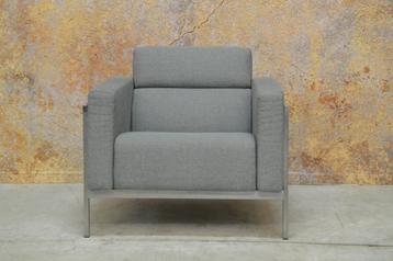 ZGANieuw blauwgrijze stoffen Harvink Kadanz design fauteuil! beschikbaar voor biedingen