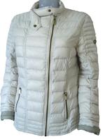 RESET  🍂doorgestikte jack veer dons vulling mt 38/40, Maat 38/40 (M), Verzenden, Zo goed als nieuw, Grijs