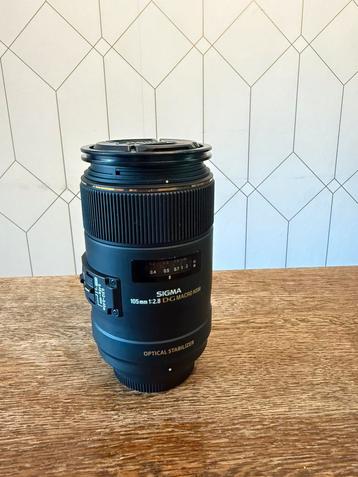 Sigma 105mm f/2.8 EX DG OS HSM Macro – Nooit gebruikt beschikbaar voor biedingen