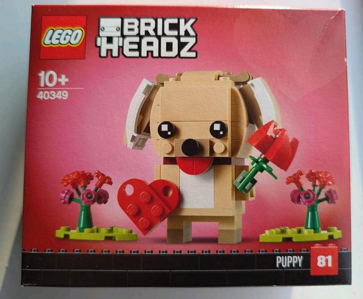Nieuw LEGO 40349 BrickHeadz Valentijnspuppy, Kinderen en Baby's, Speelgoed | Duplo en Lego, Nieuw, Lego, Complete set, Ophalen of Verzenden