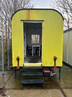 Gele bouwkeet / pipowagen te koop, Doe-het-zelf en Verbouw, Bouwketen en Schaftketen, Ophalen of Verzenden, Gebruikt