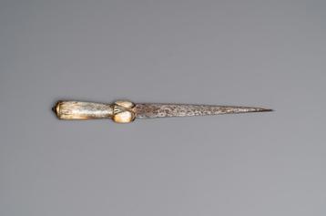 Originele antieke klotendolk ofwel ballock dagger 15e eeuw beschikbaar voor biedingen