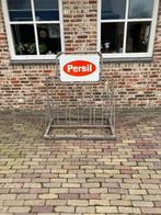 Aangeboden : Antiek Fiets Winkelrek  2 Emaille Reclameborden, Ophalen, Zo goed als nieuw