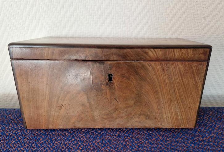 Theekist (met loden binnenzijde), Antiek en Kunst, Antiek | Meubels | Kasten, Ophalen of Verzenden