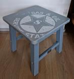 Grijs krukje Stoer 30 x 30 x h30 cm e, Ophalen, Gebruikt, Hout