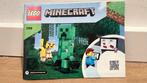 Lego Minecraft Creeper en Ocelot 21156, Ophalen of Verzenden, Gebruikt, Complete set, Lego