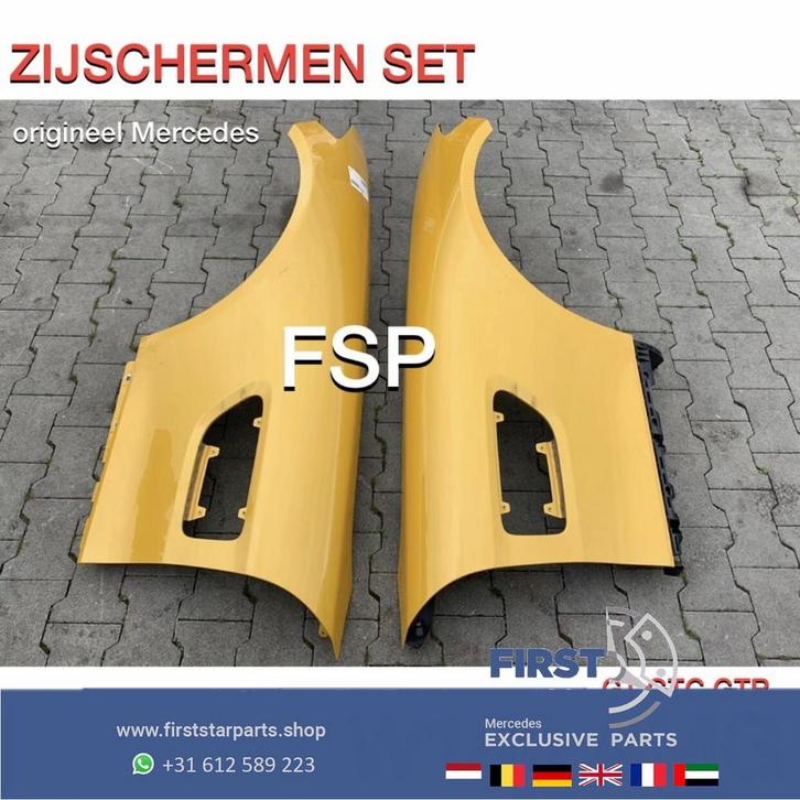 W190 C190 S190 R190 AMG GT ZIJSCHERM SET LINKS+RECHTS ORIGIN, Auto-onderdelen, Carrosserie en Plaatwerk, Spatbord, Mercedes-Benz