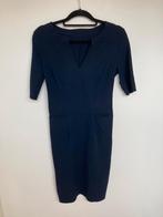 Japan TKY donkerblauwe travelstof jurk getailleerd maat S, Kleding | Dames, Maat 38/40 (M), Blauw, Japan TKY, Leidsevaartweg 1, 2106NA Heemstede