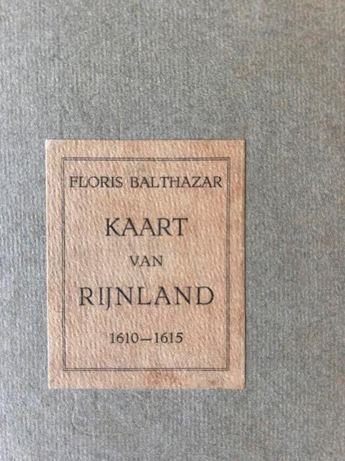 Kaarten van Rijnland 1610-1615, Floris Balthazar uitg. 1929, Verzamelen, Ansichtkaarten | Themakaarten, 1920 tot 1940, Overige thema's