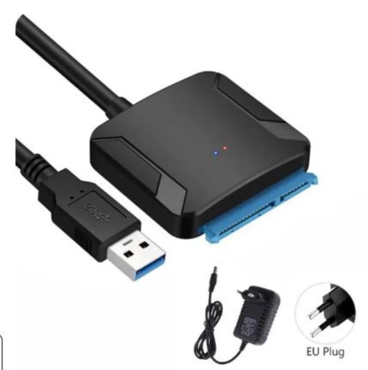 Sata Naar Usb 3.0 Adapter Kabel Voor 3.5/2.5 Inch Ssd Hdd, Computers en Software, Geheugenkaartlezers, Nieuw, Verzenden