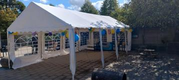 Partytent 4x8 meter, moet weg voor 10 oktober!  beschikbaar voor biedingen