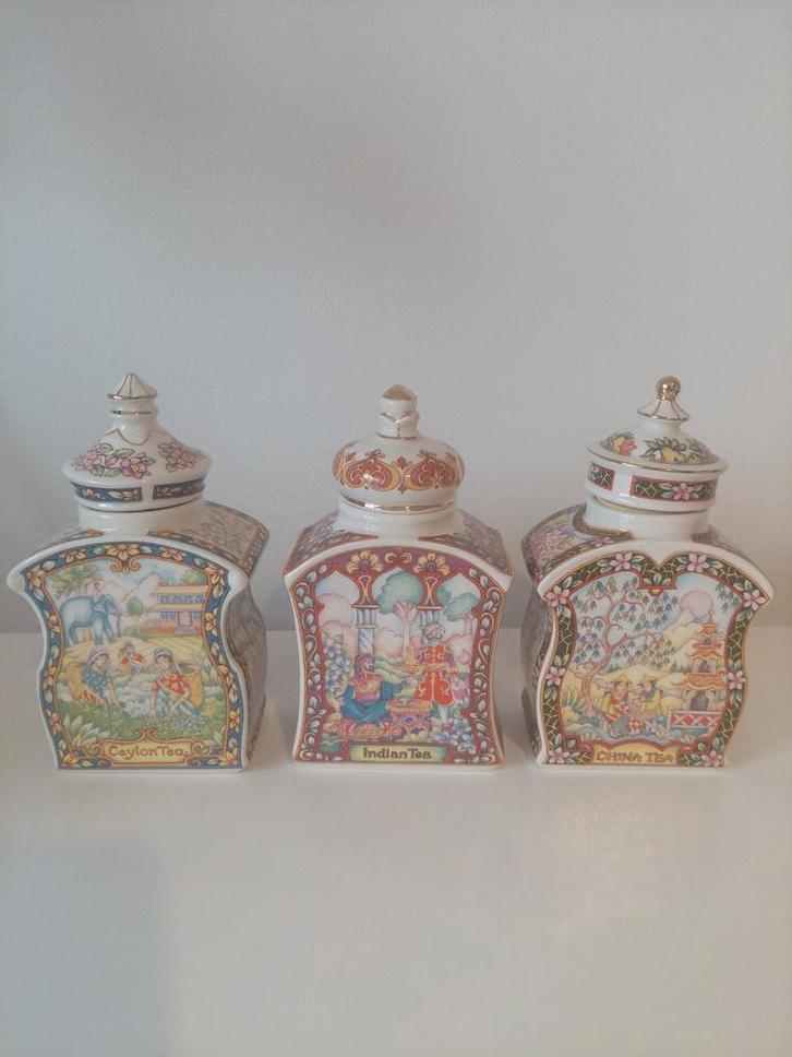 Sadler “The World of Tea Collection” – Set van 3, Antiek en Kunst, Antiek | Keramiek en Aardewerk, Ophalen of Verzenden