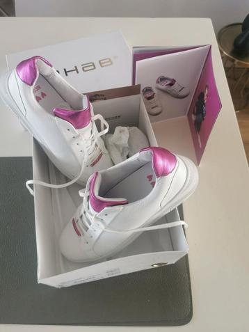 Nieuw: Rehab sneakers wit fuchsia, maat 41,5