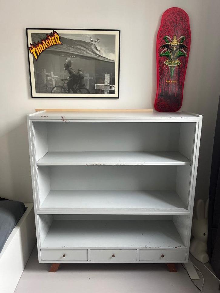 Kastje, Huis en Inrichting, Kasten | Ladekasten, Gebruikt, 100 tot 150 cm, 100 tot 150 cm, 25 tot 50 cm, Overige houtsoorten, 3 of 4 laden