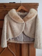 Korte Bontjas van S. Seemann te Amsterdam, Kleding | Dames, Jassen | Winter, S. Seemann, Beige, Ophalen of Verzenden, Zo goed als nieuw