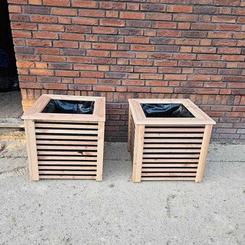 Bloembakken douglashout, Tuin en Terras, Bloembakken en Plantenbakken, Nieuw, Hout, Rechthoekig, Ophalen