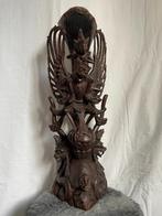 2. Houtsnijwerk Garuda met Vishnu (Bali, Indonesië), Antiek en Kunst, Ophalen of Verzenden