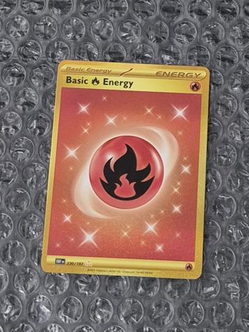 Gold Basic Fire Energy 230/197 Obsidian Flames Hyper Rare beschikbaar voor biedingen