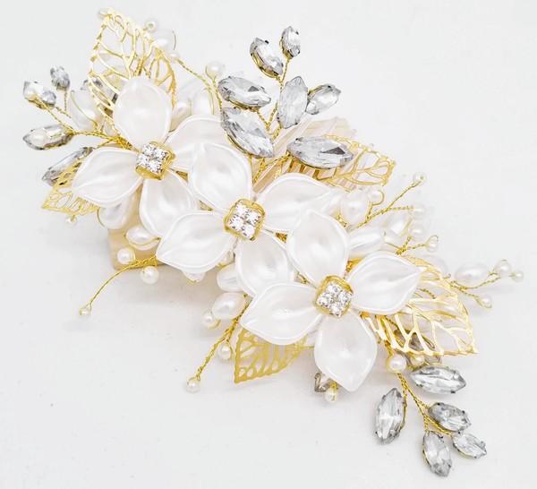 Luclo Arts Winter Bride Haarkam #1 - One of a Kind!, Kleding | Dames, Trouwkleding en Trouwaccessoires, Nieuw, Accessoires, Wit