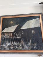 Schilderij: Opwettense watermolen van Henk Bies, Ophalen