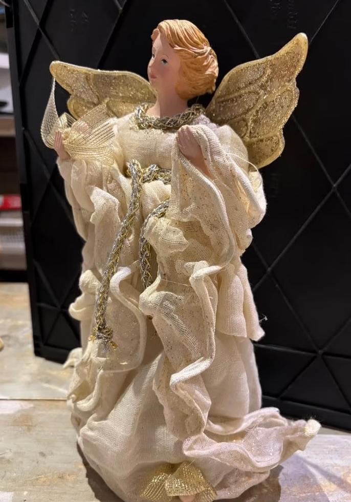 Staande decoratieve kerstengel (30 cm), Diversen, Kerst, Zo goed als nieuw, Ophalen of Verzenden