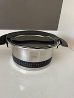 Kookpan Fissler - zwart wit, Huis en Inrichting, Keuken | Potten en Pannen, Ophalen of Verzenden, Zo goed als nieuw, Rvs, Kookpan of Snelkookpan