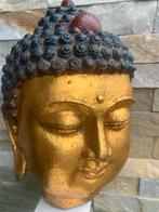 Bronzen of gietijzeren boedha 3351 gram, Ophalen of Verzenden