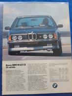 BMW M 635 CSi 24v - kleurenadvertentie Italiaans - 1984, Ophalen of Verzenden, Zo goed als nieuw, Auto's