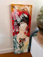 Mystic Woman - Dario Bosa - Acryl op doek, Antiek en Kunst, Kunst | Schilderijen | Abstract, Ophalen of Verzenden