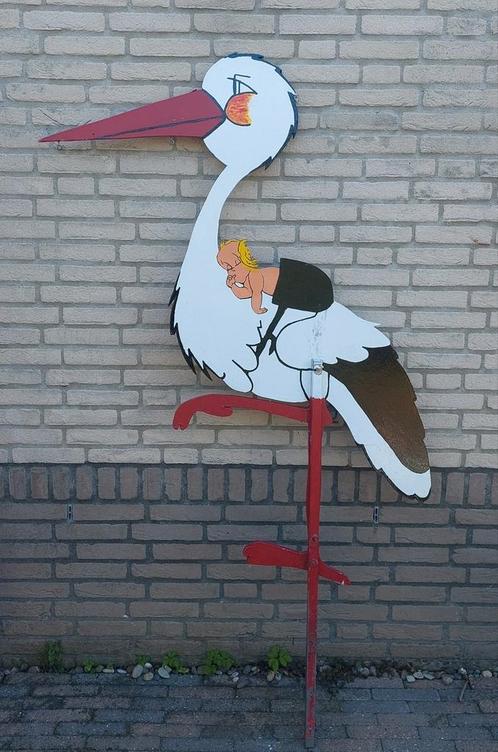 Ooievaar te huur, Kinderen en Baby's, Kraamcadeaus en Geboorteborden, Zo goed als nieuw, Ophalen