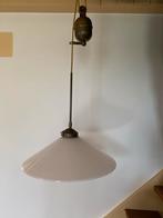 In hoogte verstelbare hanglamp, Huis en Inrichting, Lampen | Hanglampen, Ophalen, Glas, Klassiek, Minder dan 50 cm