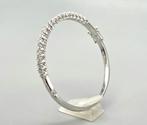 Zilveren slavenarmband met zirkonia's. 2025/679., ., Nieuw, Ophalen of Verzenden, .