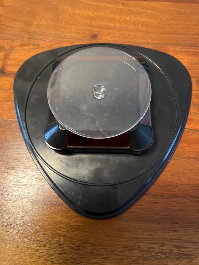 Solar  zonnepaneel draaiplateau, Huis en Inrichting, Kasten | Vitrinekasten, Ophalen, Gebruikt, 25 tot 50 cm, Minder dan 100 cm