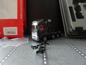 722 herpa 304603 volvo fh 4-as zwart 1:87 truck trein  beschikbaar voor biedingen