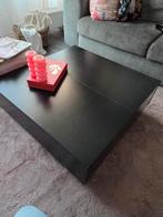 Vidaxl Salontafel 80x80 cm Vierkante salontafel zwart, Ophalen, Gebruikt, 50 tot 100 cm, Vierkant