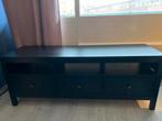 Zwarte Ikea Hemnes TV meubel - 148cm, Overige materialen, Gebruikt, 100 tot 150 cm, Ophalen of Verzenden