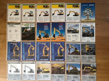 Folders Komatsu graafmachines beschikbaar voor biedingen