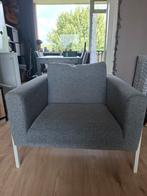 Grijze fauteuil, Huis en Inrichting, Fauteuils, Ophalen, Zo goed als nieuw