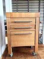 ATAG premium! keuken hakblok/trolley beukenhout topkwaliteit, Ophalen, Bruin, 50 tot 100 cm, Zo goed als nieuw