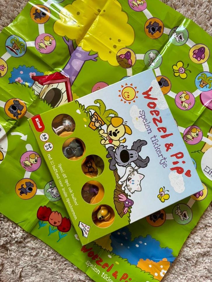 Woezel & Pip Spelen Tikkertje Bordspel sinterklaas, Hobby en Vrije tijd, Gezelschapsspellen | Bordspellen, Zo goed als nieuw, Een of twee spelers